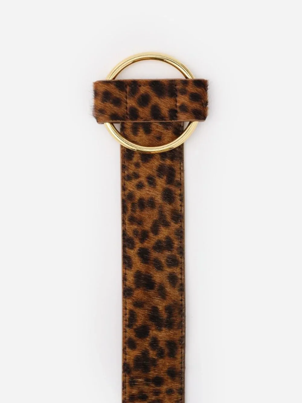 J McLaughlin Amelia Pony Hair Belt in Leopard NEW